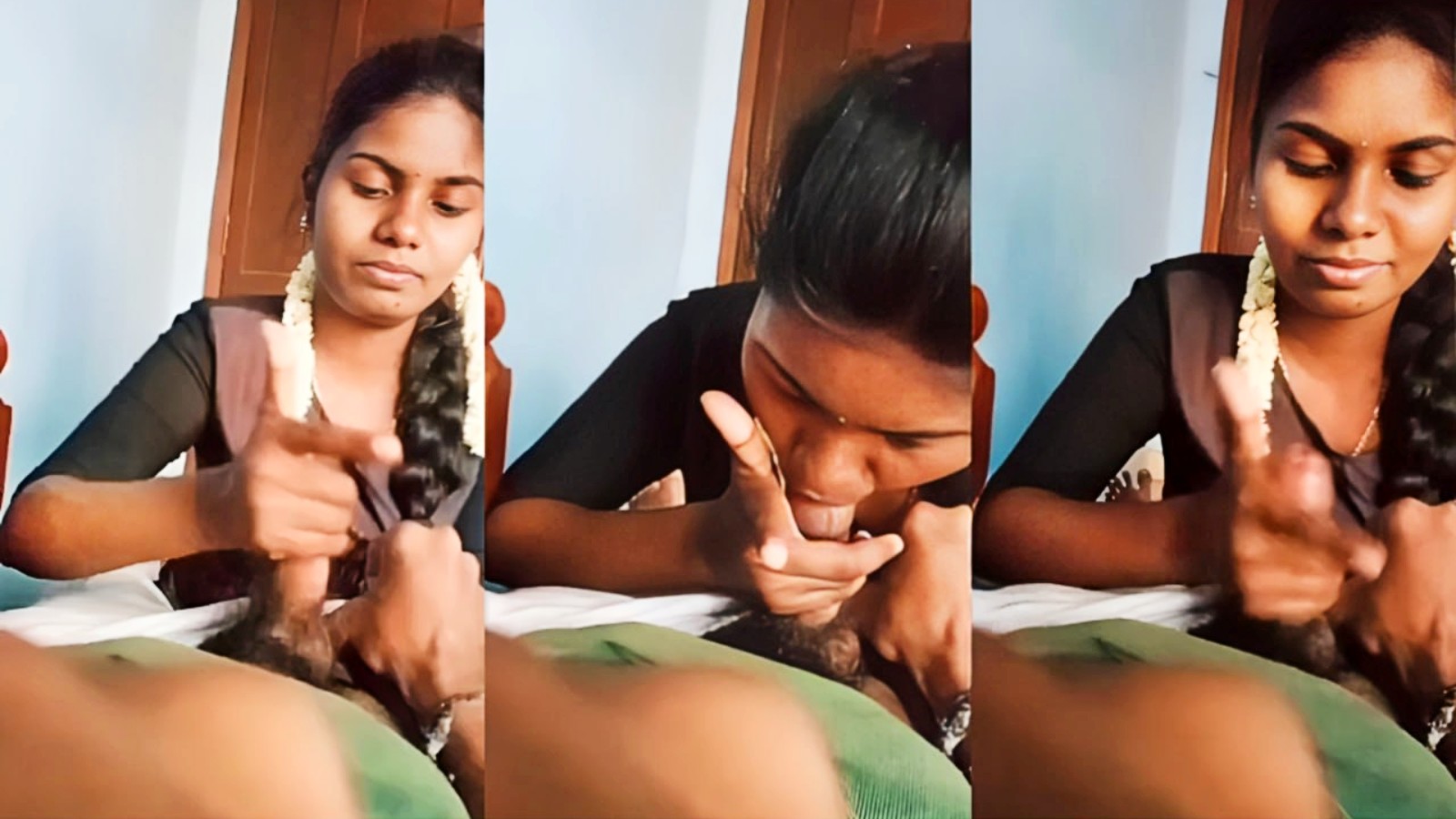 Chennai girl POV blowjob to lover in Tamil sex